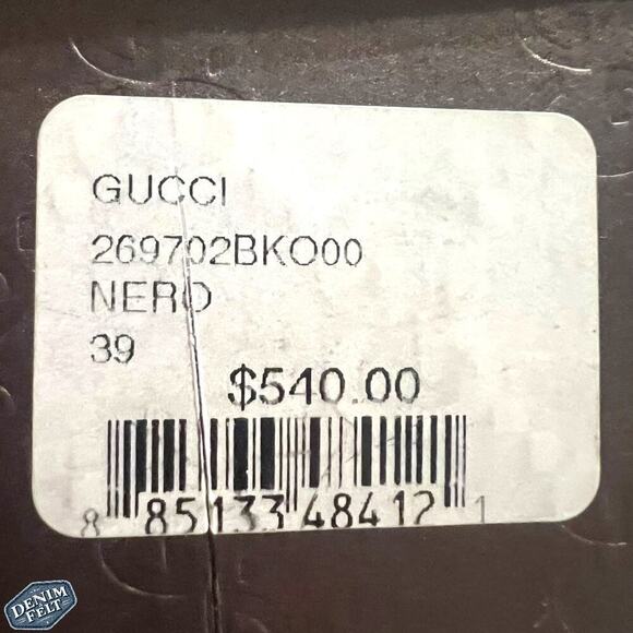 Gucci Women’s Betty Designer Black Leather Round Toe Platform Pumps/Heels - Picture 15 of 16